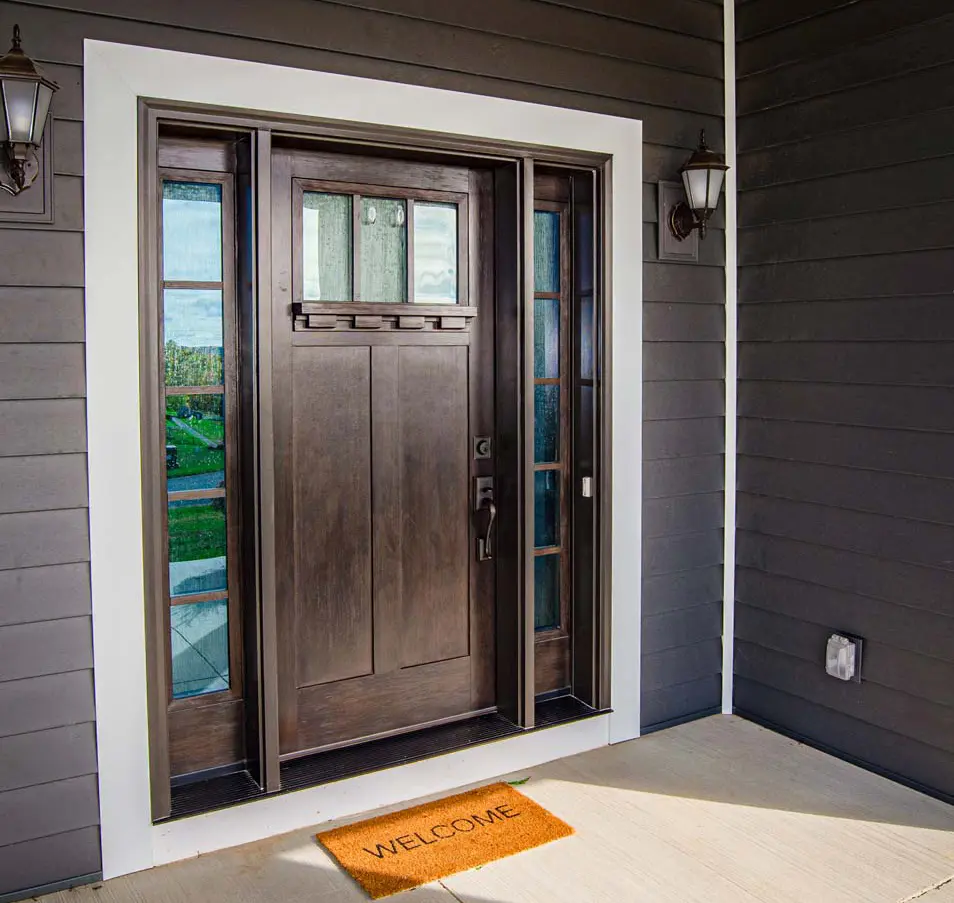 Craftsman Light Fiberglass Entry Door